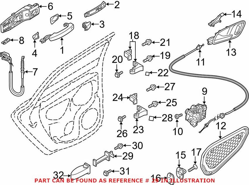 Audi Door Check - Rear 8V5839249